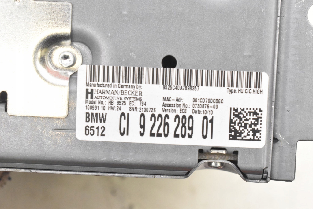 CD player navigation devices 9226289 BMW F07 09-13