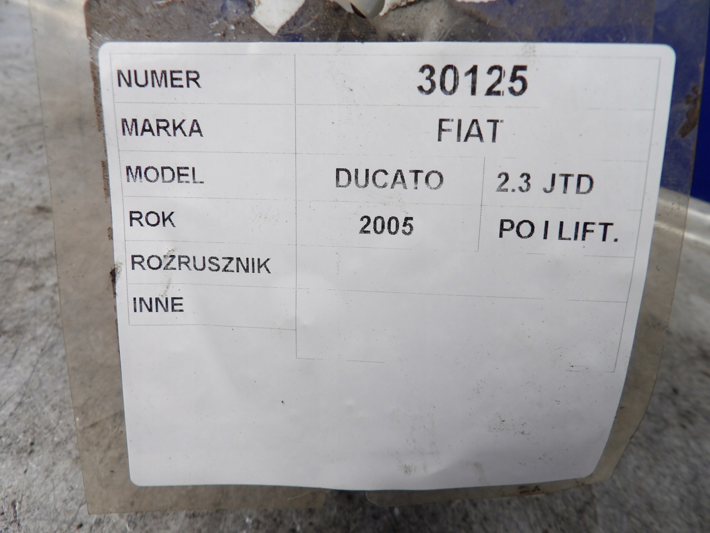 Fiat Ducato II starter 2,3JTD