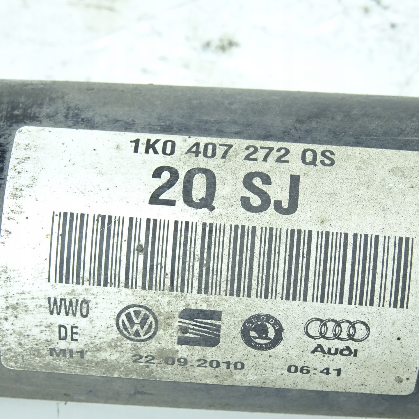 SKODA OCTAVIA II 1.8TSI semi-axis right 1K0407272QS