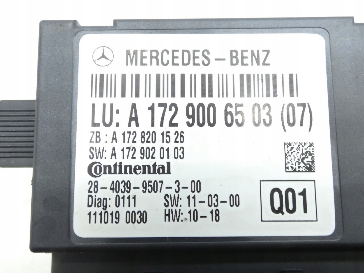 module control unit roofs MERCEDES SLK W172 R172 A1729006503