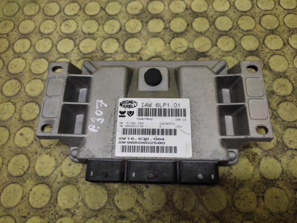 PEUGEOT 307 control unit of the engine 9650602580