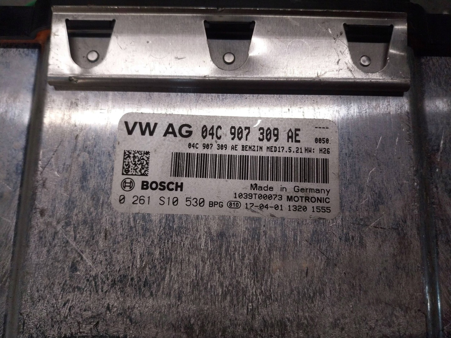 computer control unit of the engine 04C906026AB 0261S10530 AUDI A3 8V GOLF VII 1.0 T