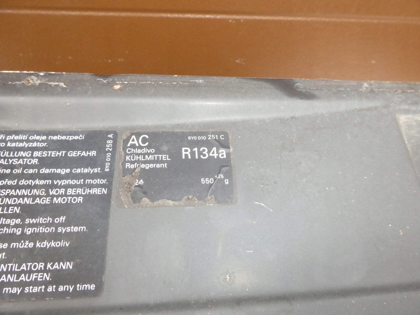 support panel for radiators radiator SKODA FABIA 6Y0010251C pillar sider
