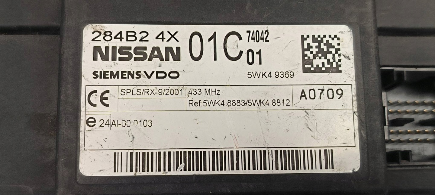 Unité commande confort 284B24X01C NISSAN NAVARA D22