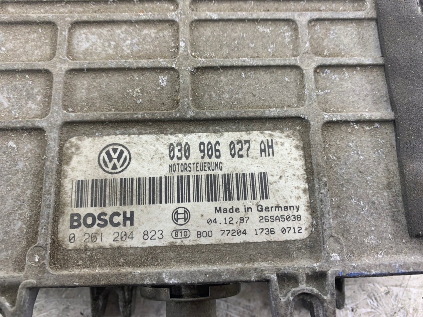 VW LUPO 1.0 control unit of the engine 030906027AH