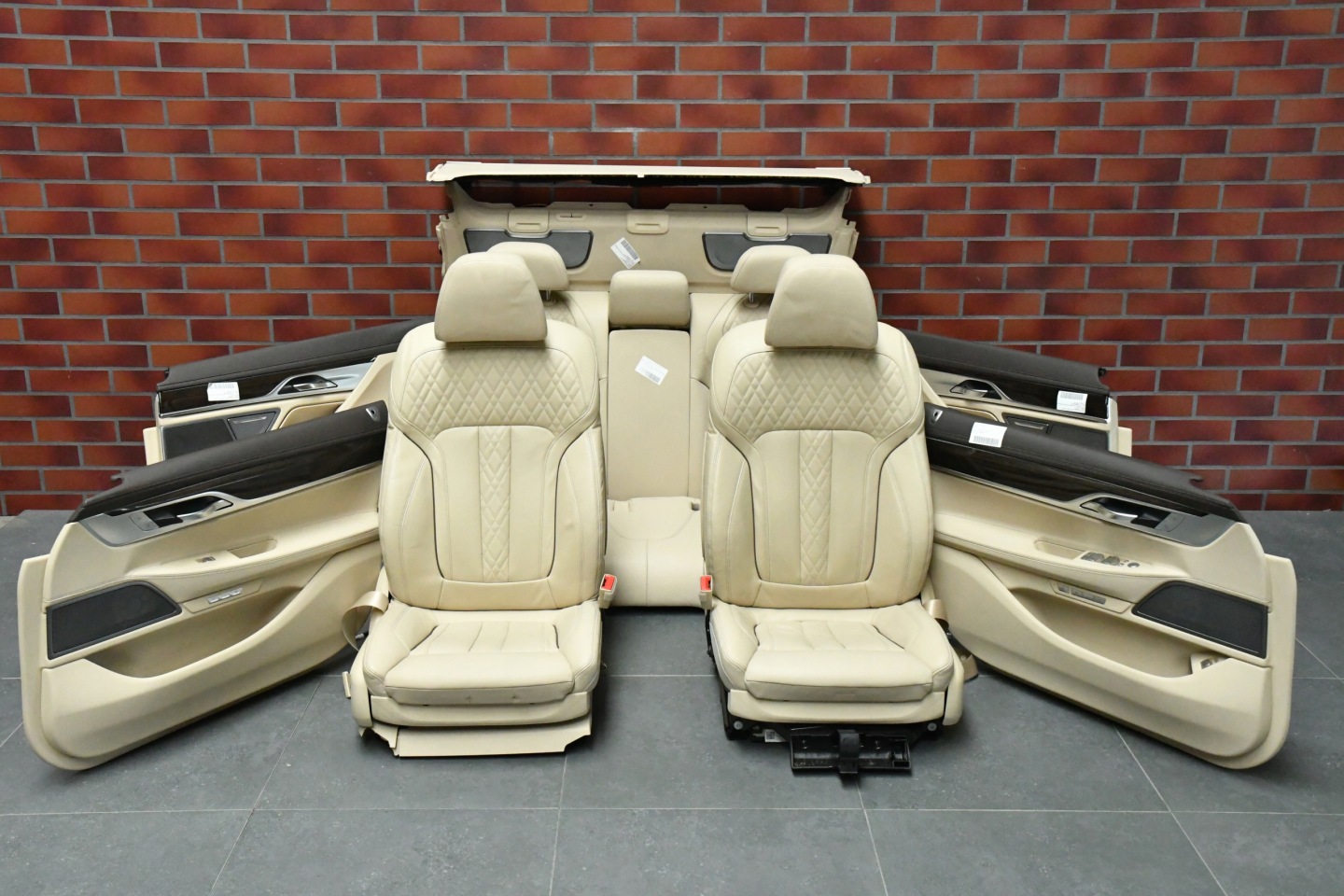 Sitze mitte innere BMW 7 G12 NAPPA CANBERRA BEIGE Sitze KOMFORT