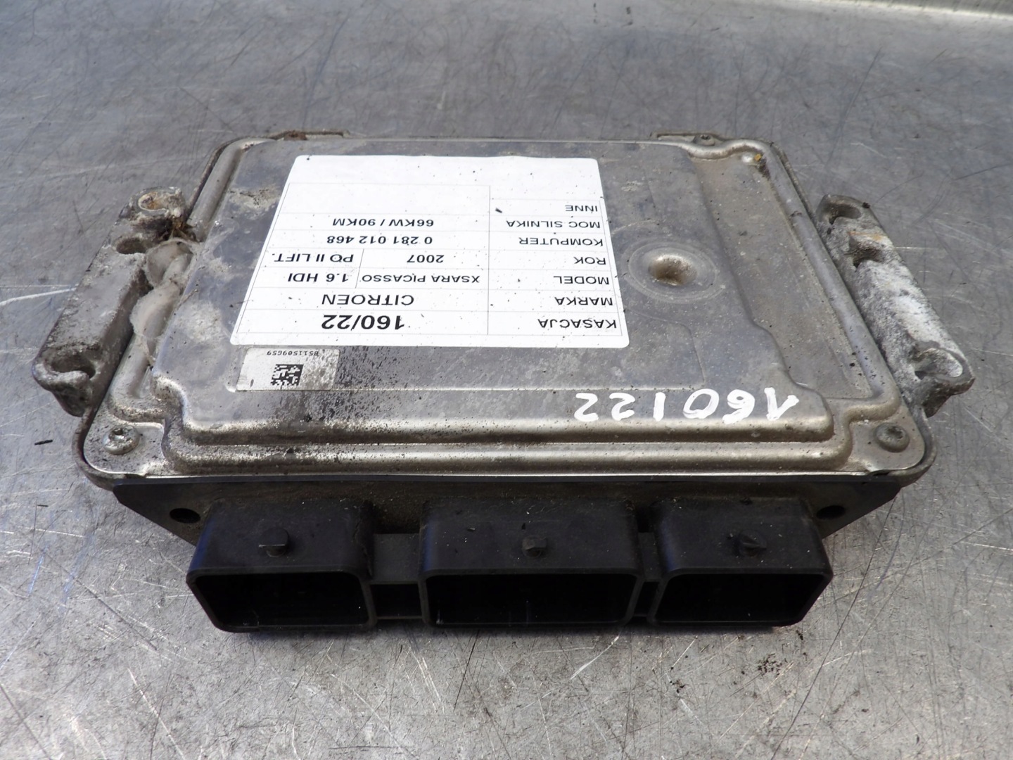 COMPUTER CITROEN XSARA PICASSO 1,6HDI 0281012468