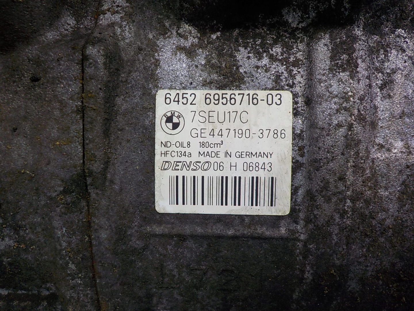 BMW E90 Klimakompressor klimaanlage 447190-3786 6956716-03