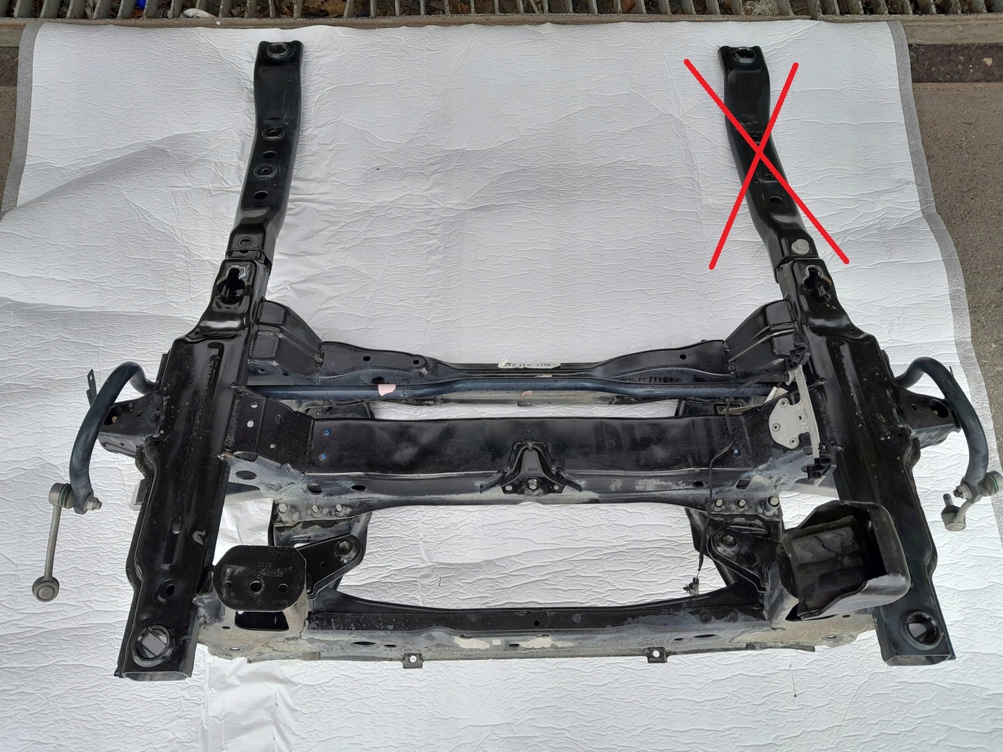 MERCEDES SPRINTER 907 subframe axle beam front front A9070022999