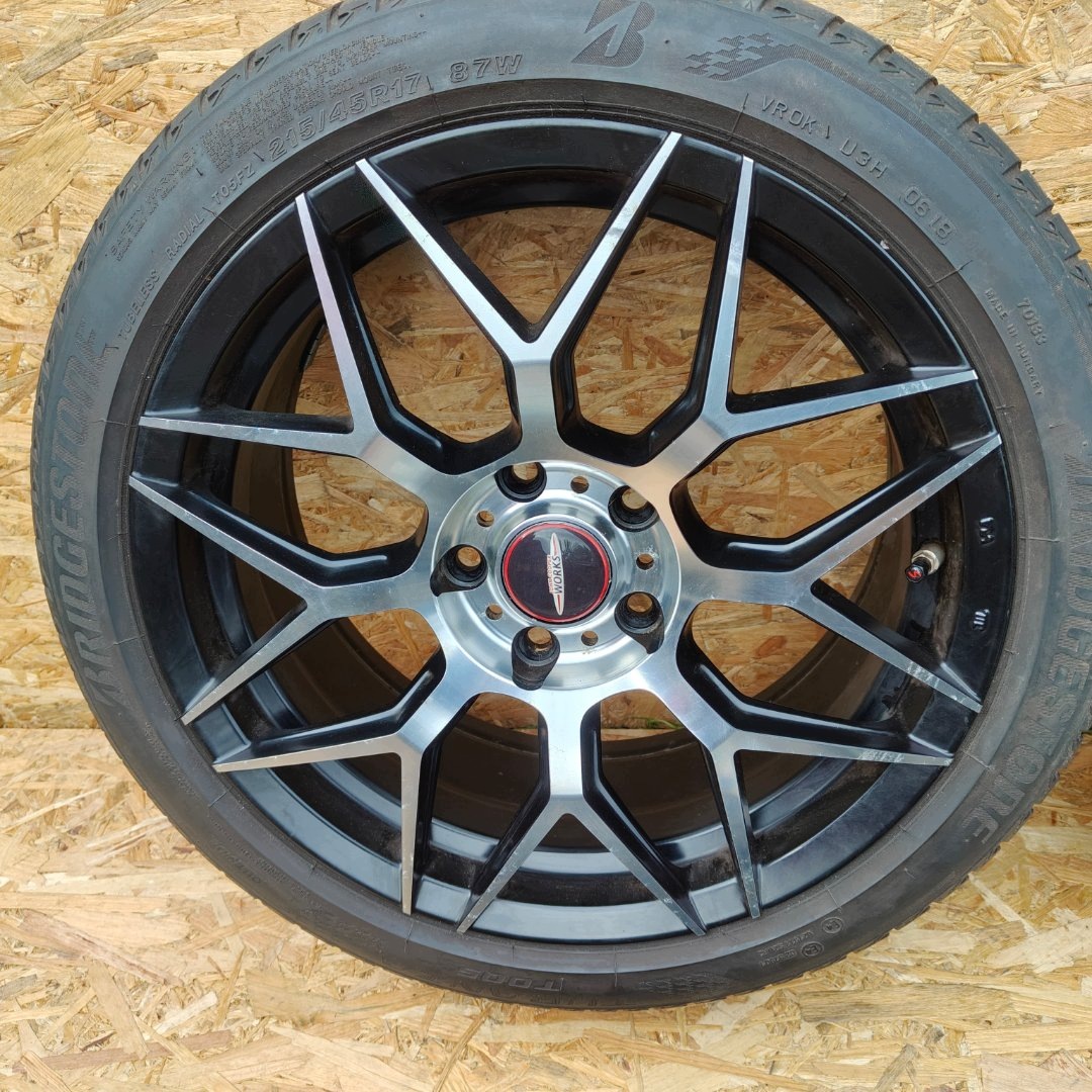 felgen alu reifen RACER COBRA BLACK MACHINED MINI COOPER F56 17 CALI