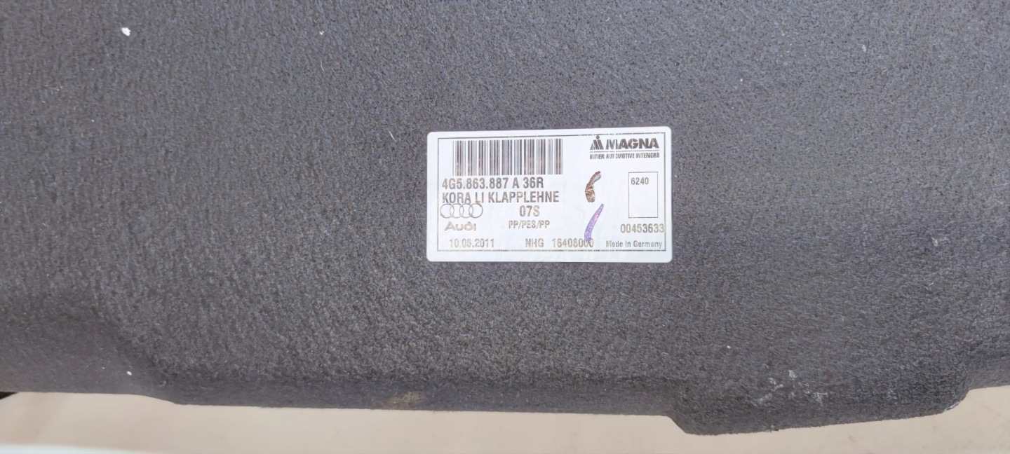 boot upholstery left AUDI A6 C7 sedan 4G5863887A 07S