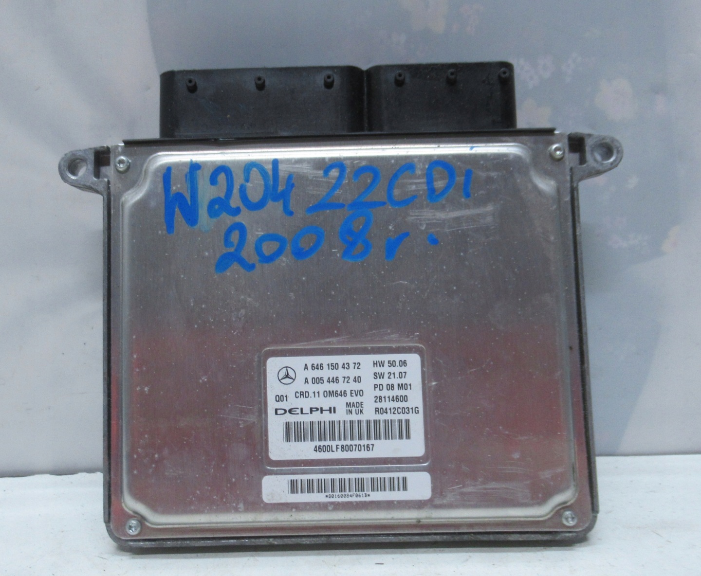 MERCEDES W204 2.2 CDI computer Motore A6461504372