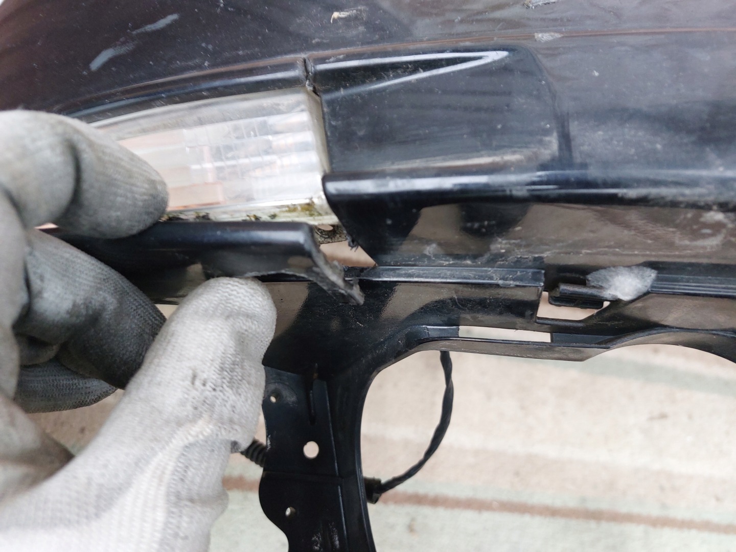 bumper front VW PASSAT B6 black 10r