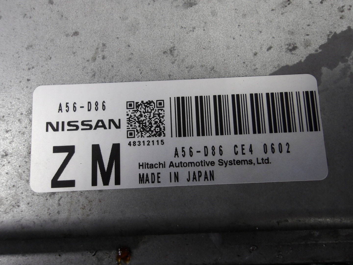 NISSAN NV200 10-19 1.6 computer Motore A56-D86