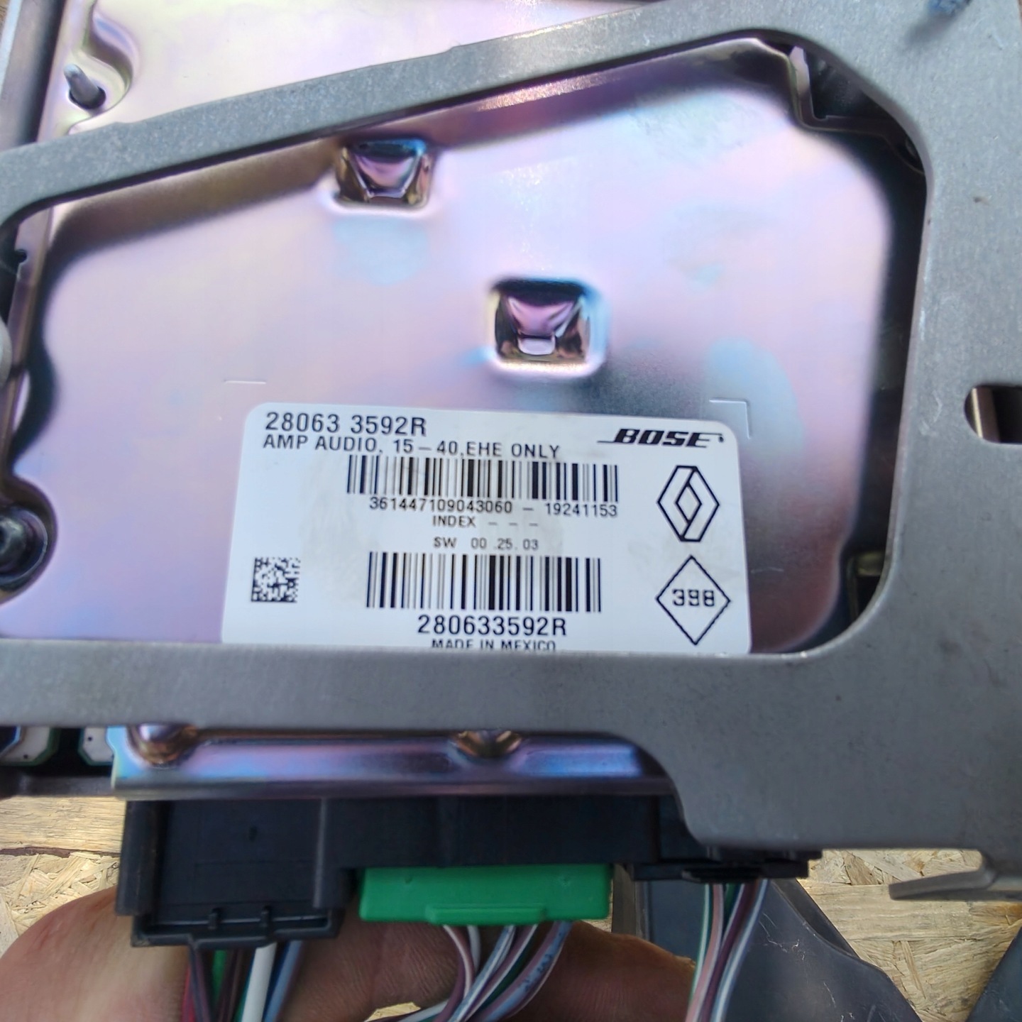 amplifier AUDIO BOSE RENAULT MEGANE IV