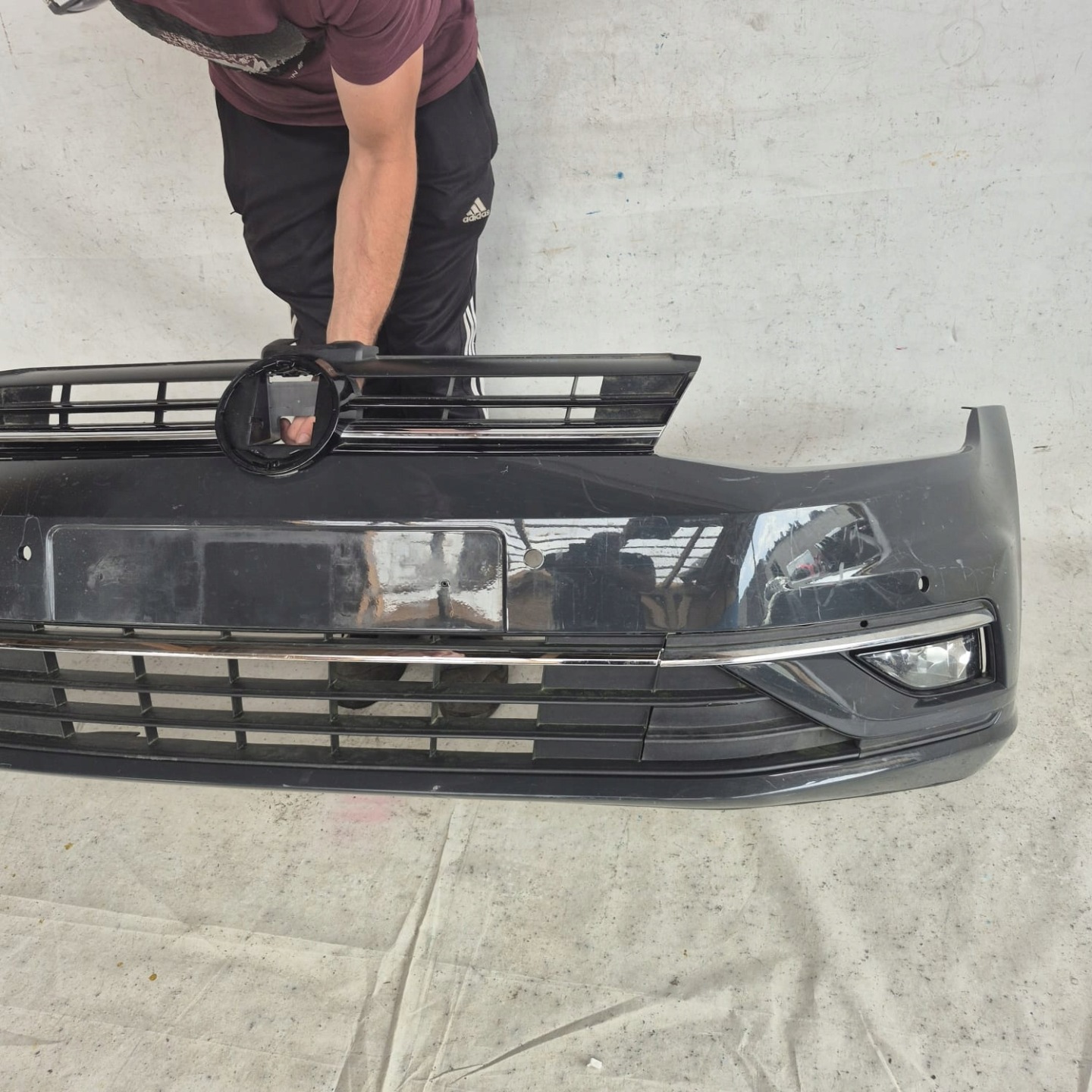 VW GOLF VII 7 LIFT 16-20 bumper front front PDC