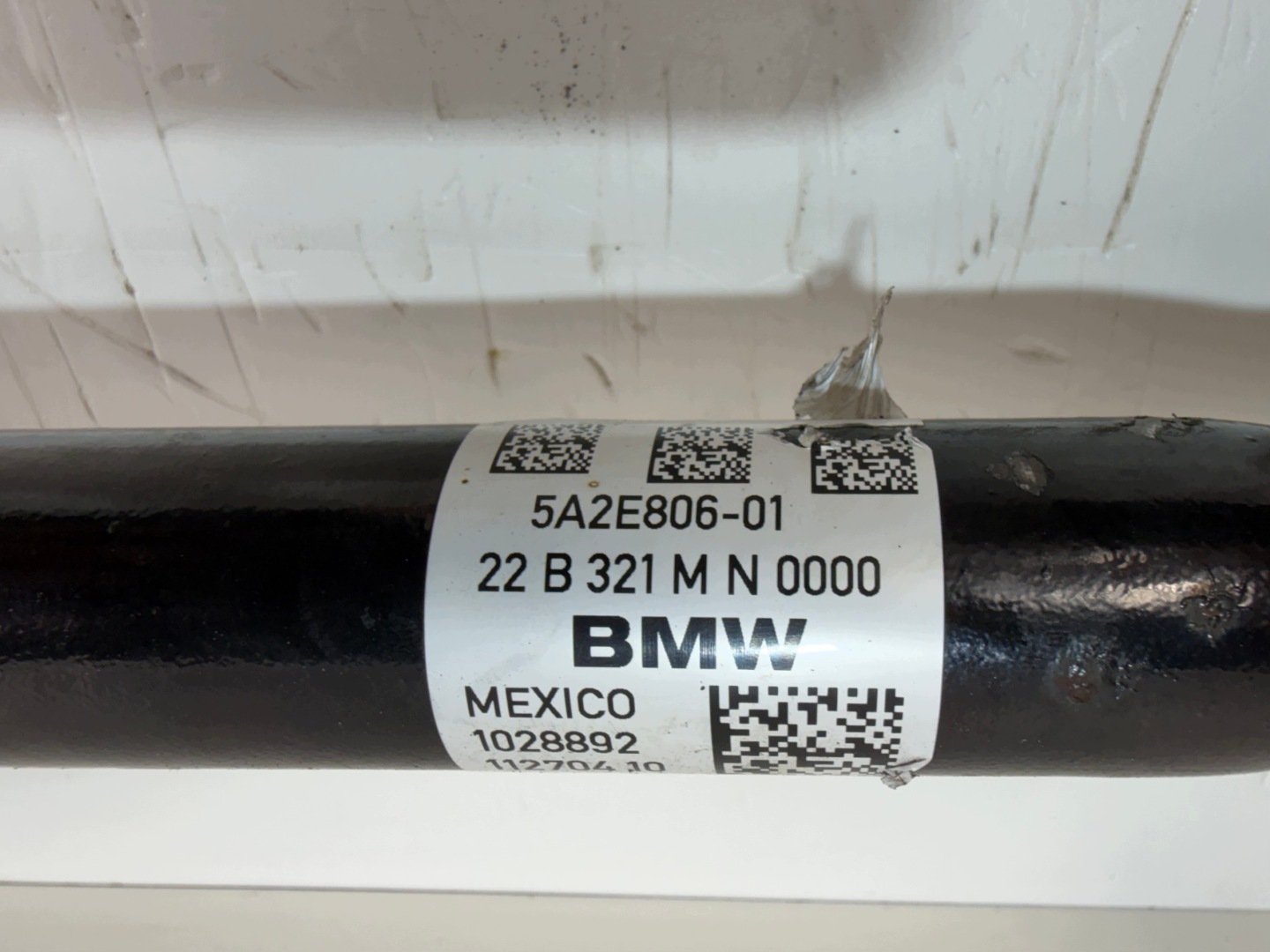 semi-axis right front BMW XM G09 5A2E806