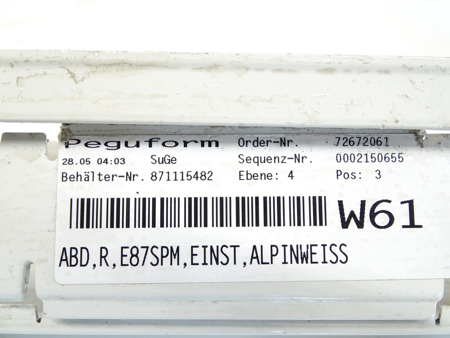 moulding threshold cap right BMW 1 E87 m-packet 7906816