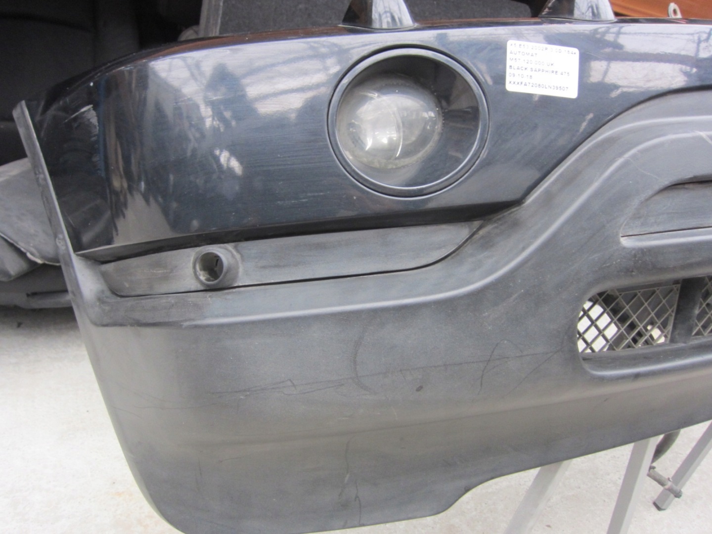 BMW X5 E53 front bumper front 475 black KPL