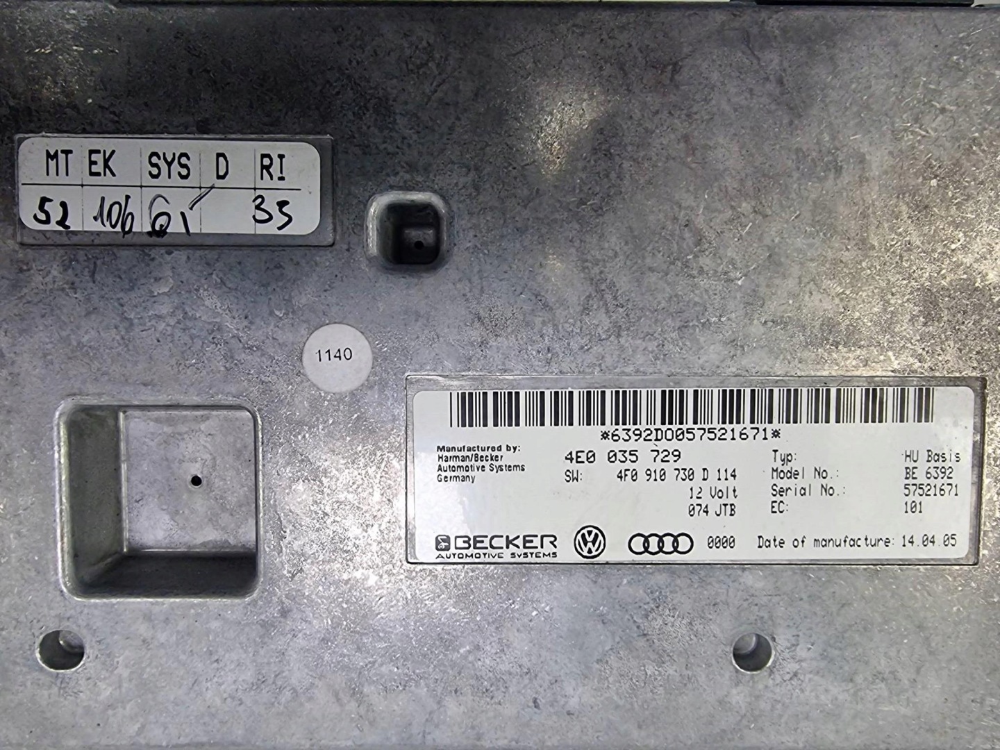 Module MMI 4E0035729 AUDI A6