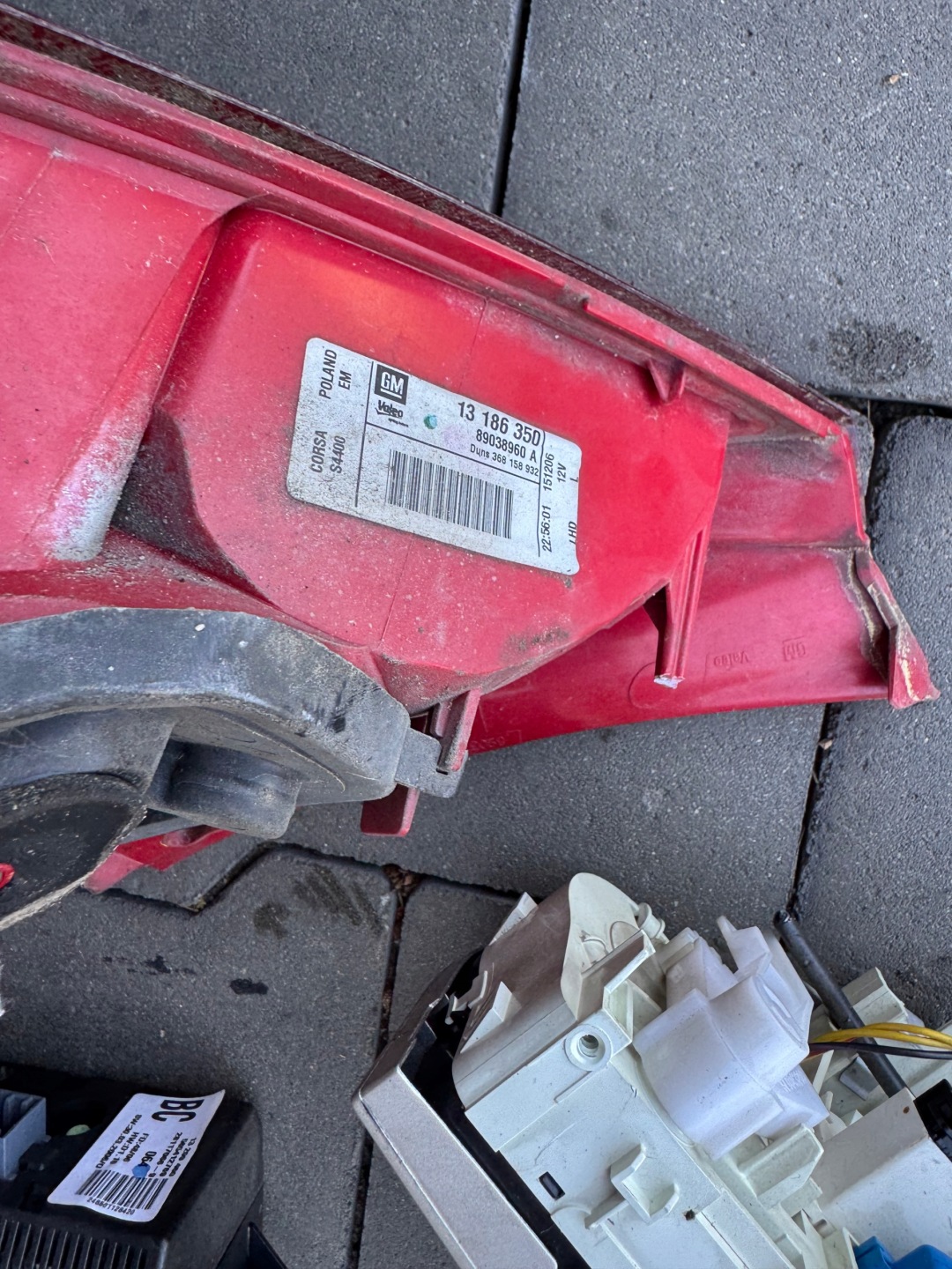 OPEL CORSA D light left rear part 13186350
