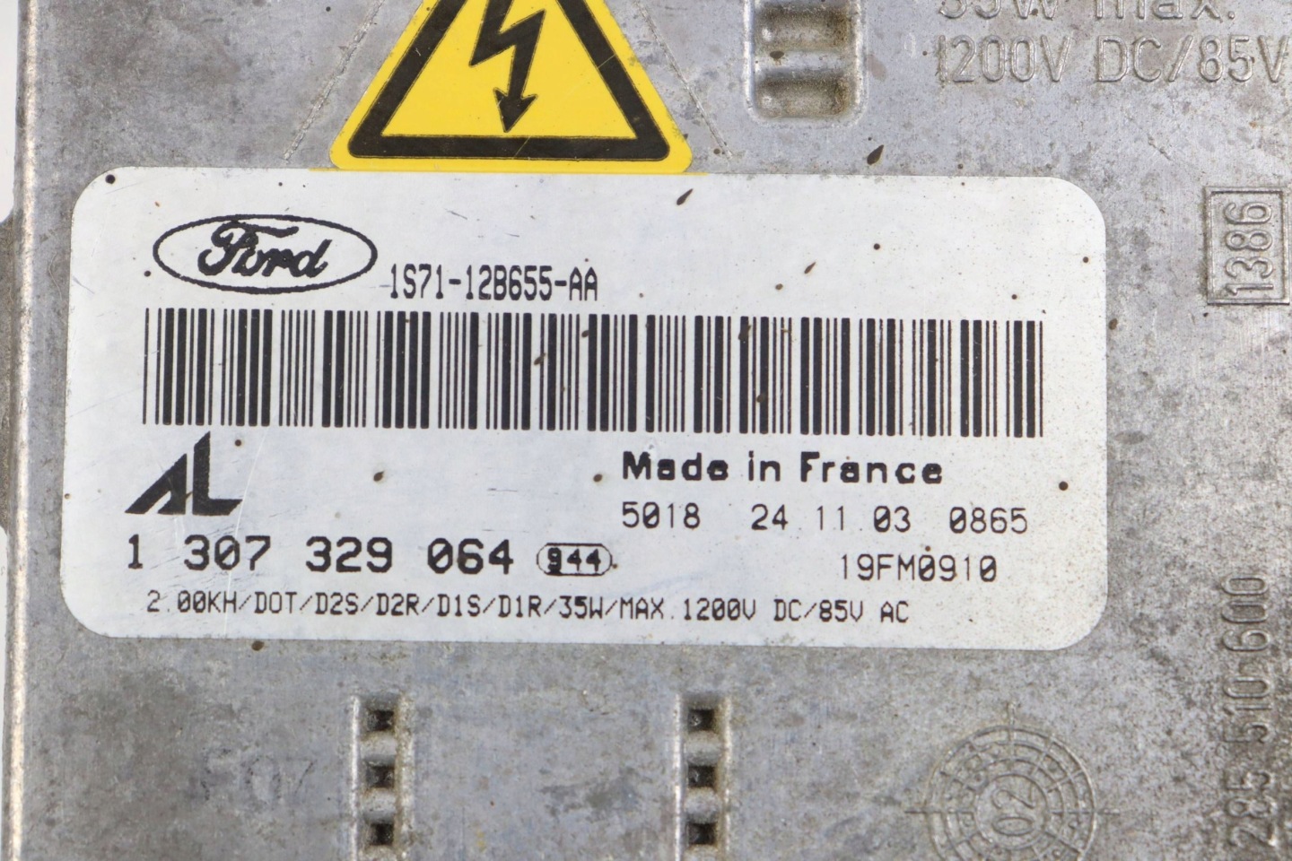 FORD MONDEO MK3 III control unit XENON 1307329064 1S71-12B655-AA