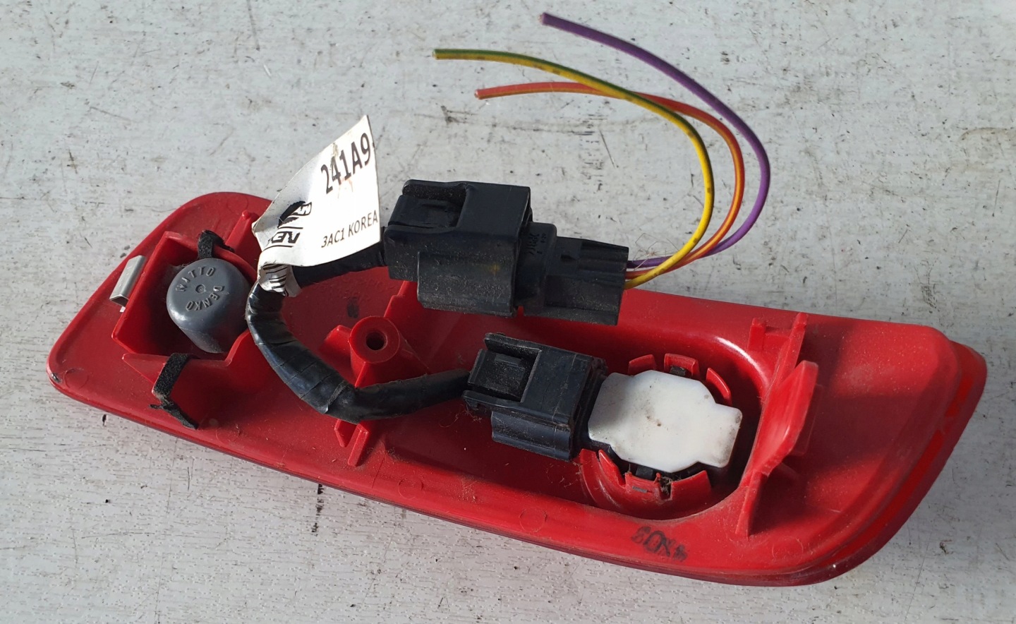 light odblask right rear part Koleos pdc