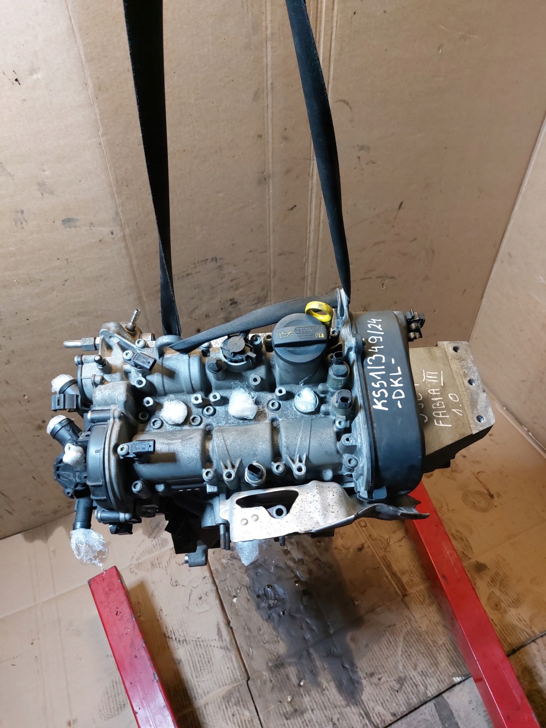 engine pillar unprotected SKODA FABIA III 1.0 70KW DKL