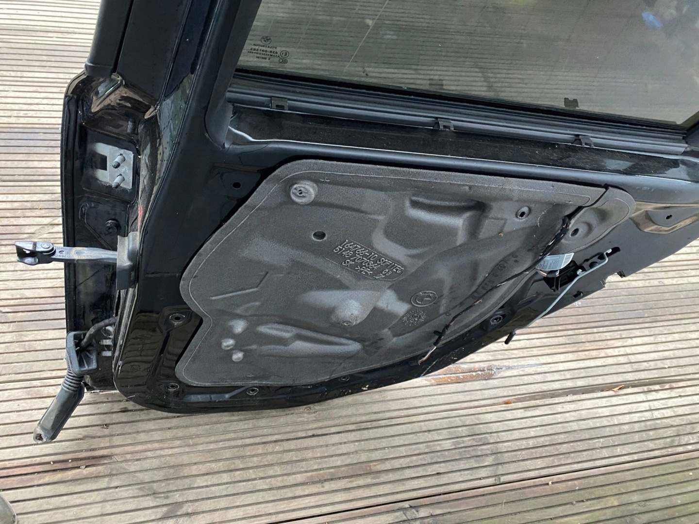 BMW 1 E87 complete door right rear part rear. black, SCHWARZ II