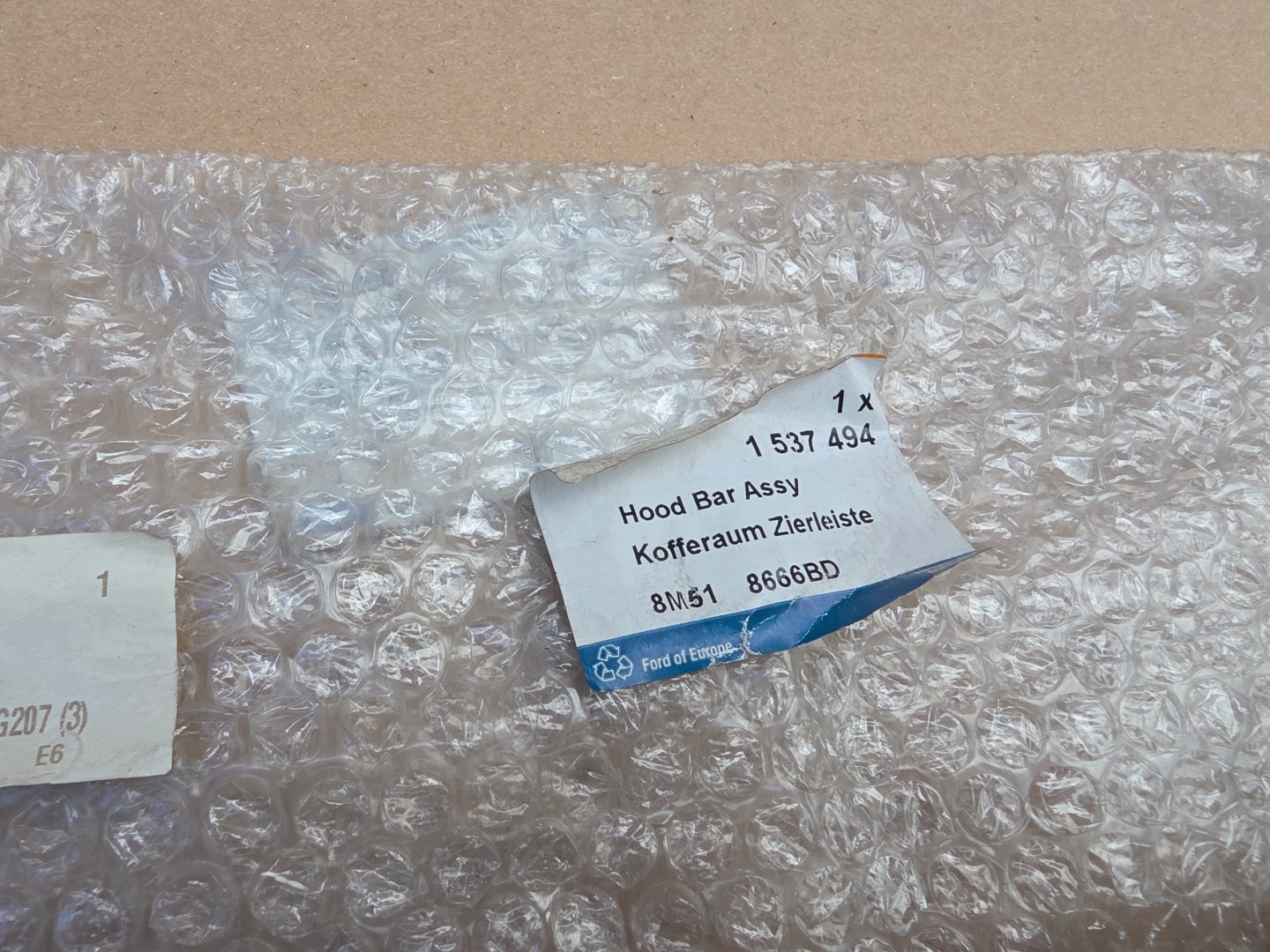Ford Focus mk2 lift07-11r moulding bonnets chrom originál 8M518666BD