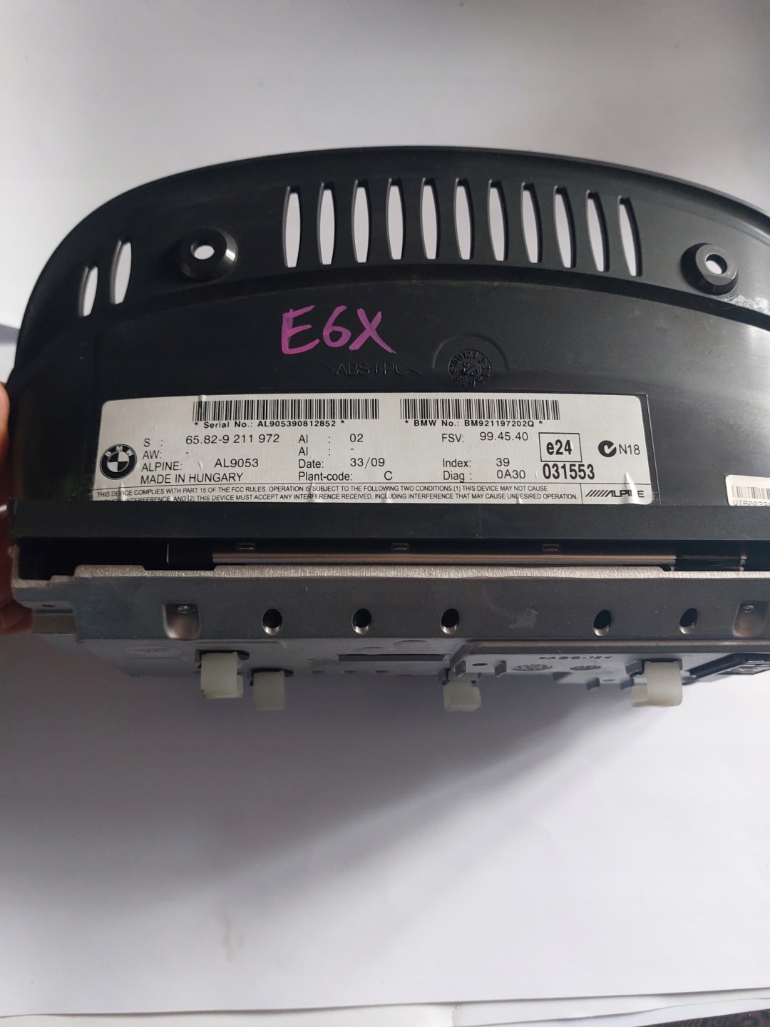 display navigation devices BMW E60 65829211972