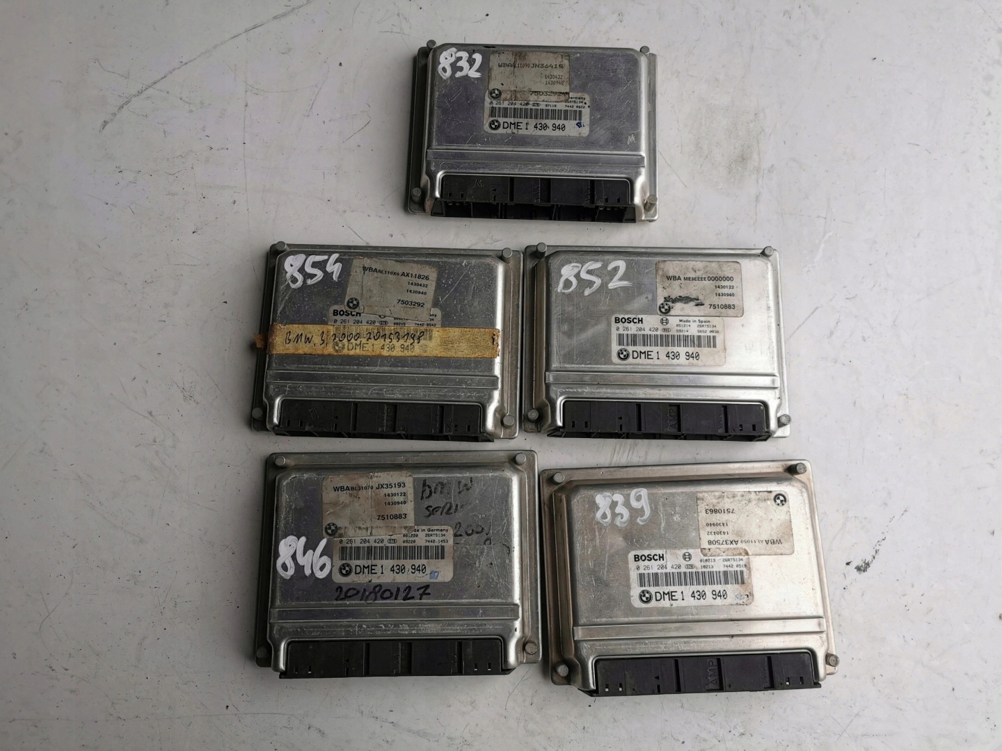 BMW 3 1.6B 1.8B 0261204420 DME1430940 Computer ECU
