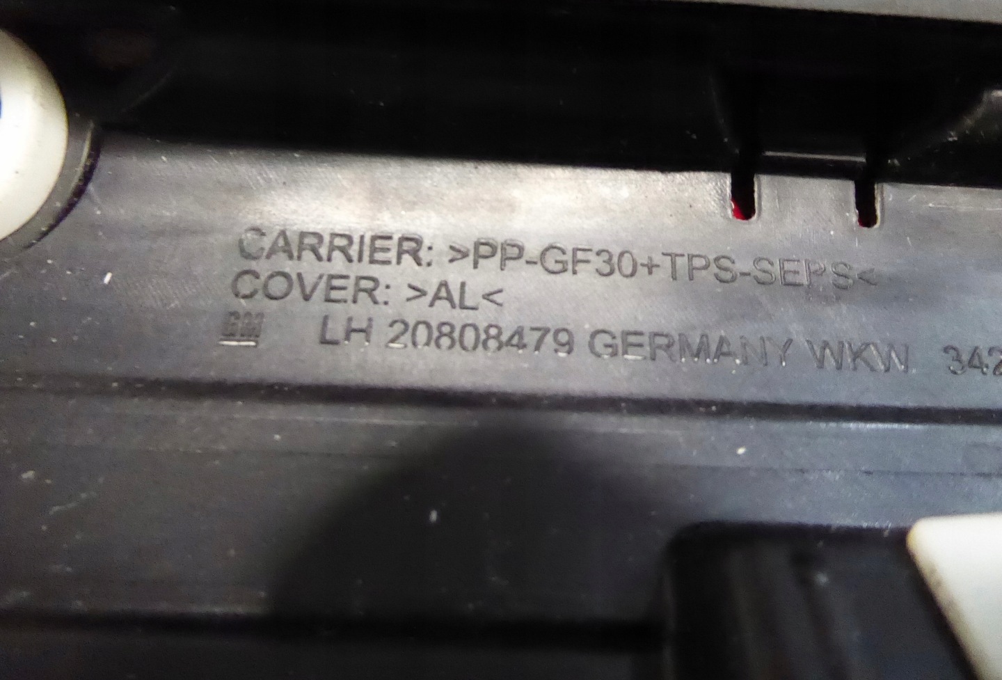 moulding SLUPKA A front left OPEL ZAFIRA C TOURER