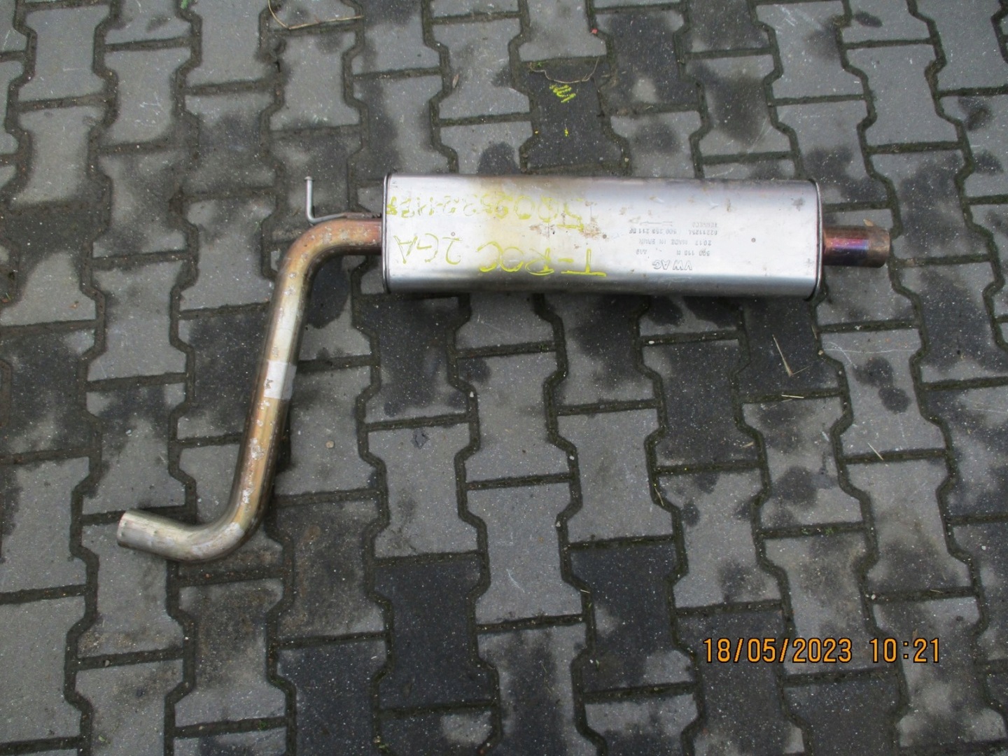 muffler, exhaust VW T ROC 2GA 5Q0253211BF
