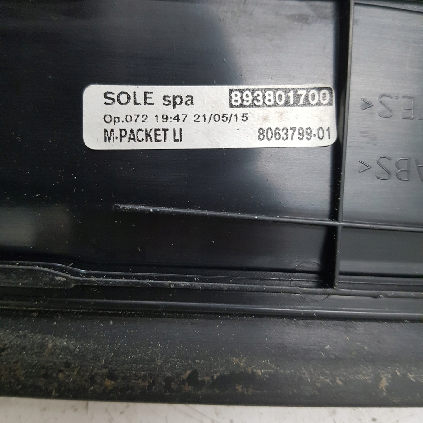 moulding threshold inner left front 3D BMW 435 D F32 F36 MPAKIET 893801700