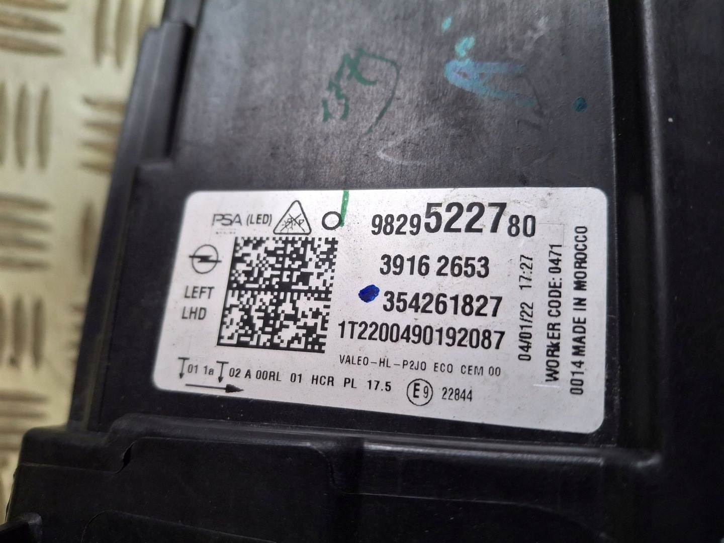 light left front FULL LED OPEL CORSA F 2019R->