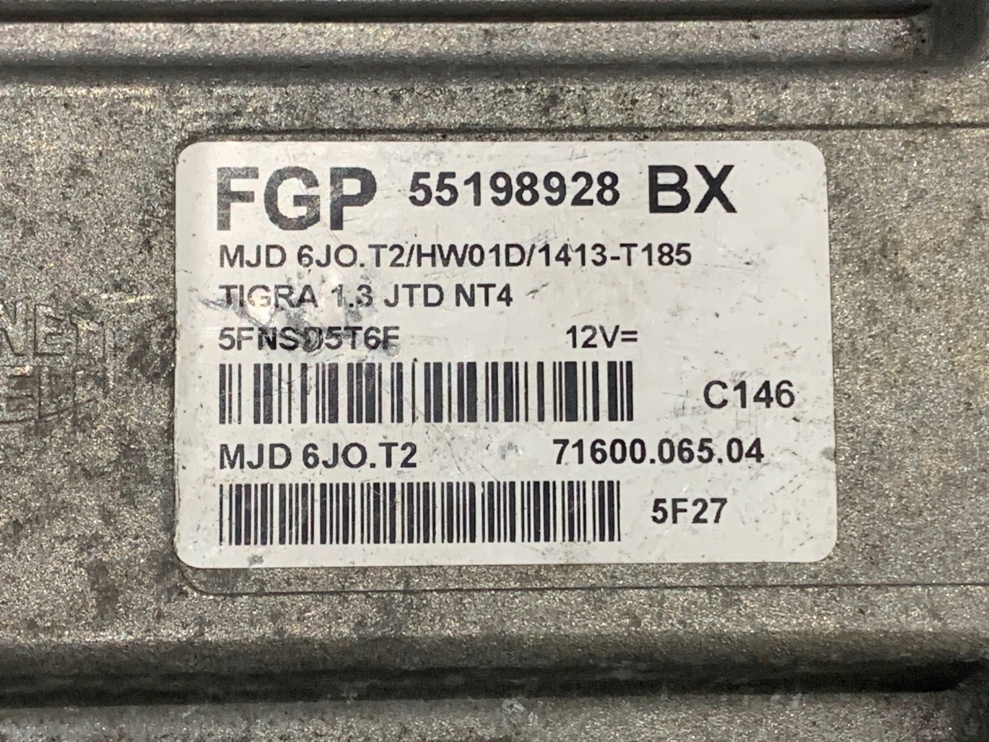computer control unit of the engine FGP Opel Tigra 1.3 CDTI