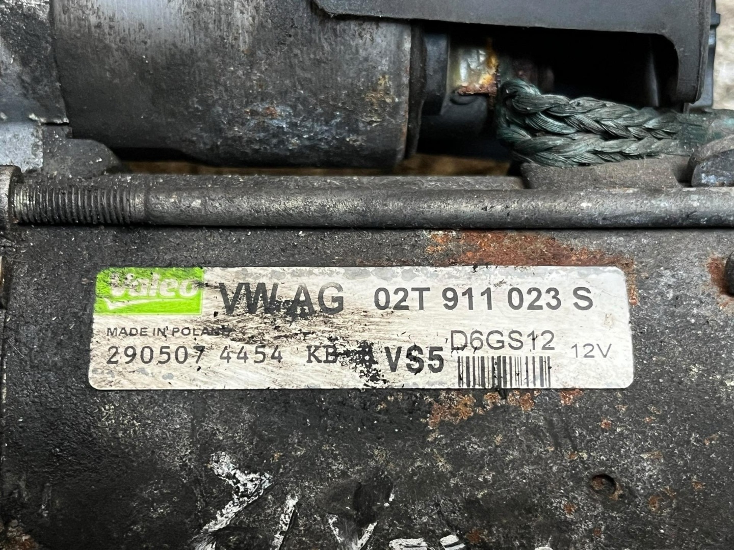 starter Audi A3 8P facelift 2007 02T911023S