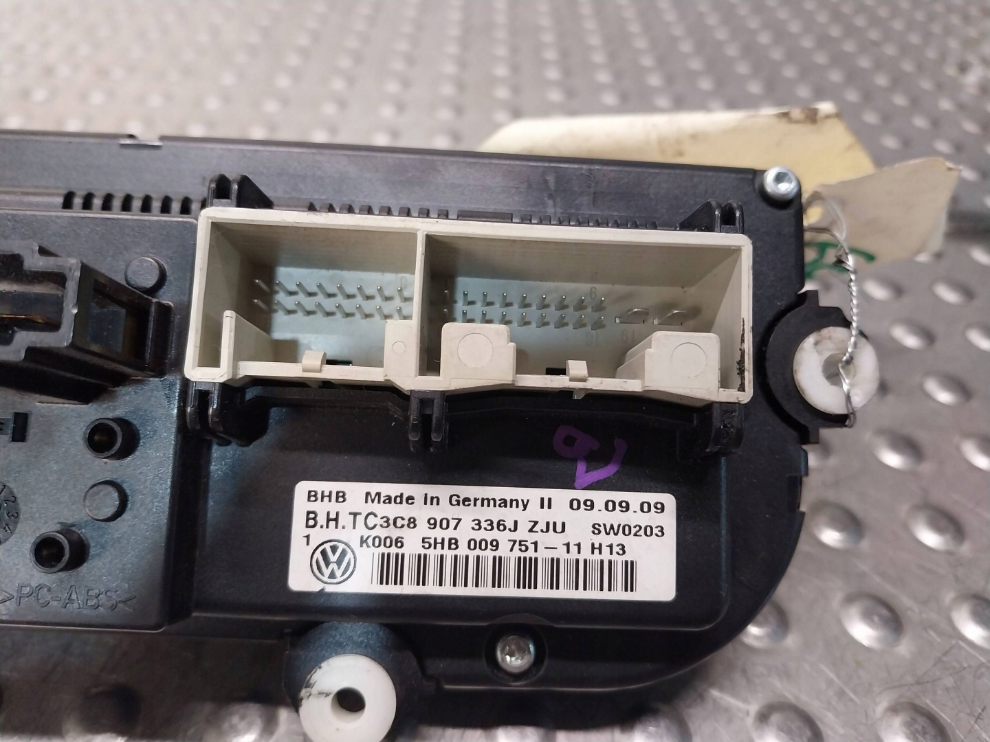 PANEL klími klimatizaci 3C8907336J VW GOLF VI PASSAT B7 CC