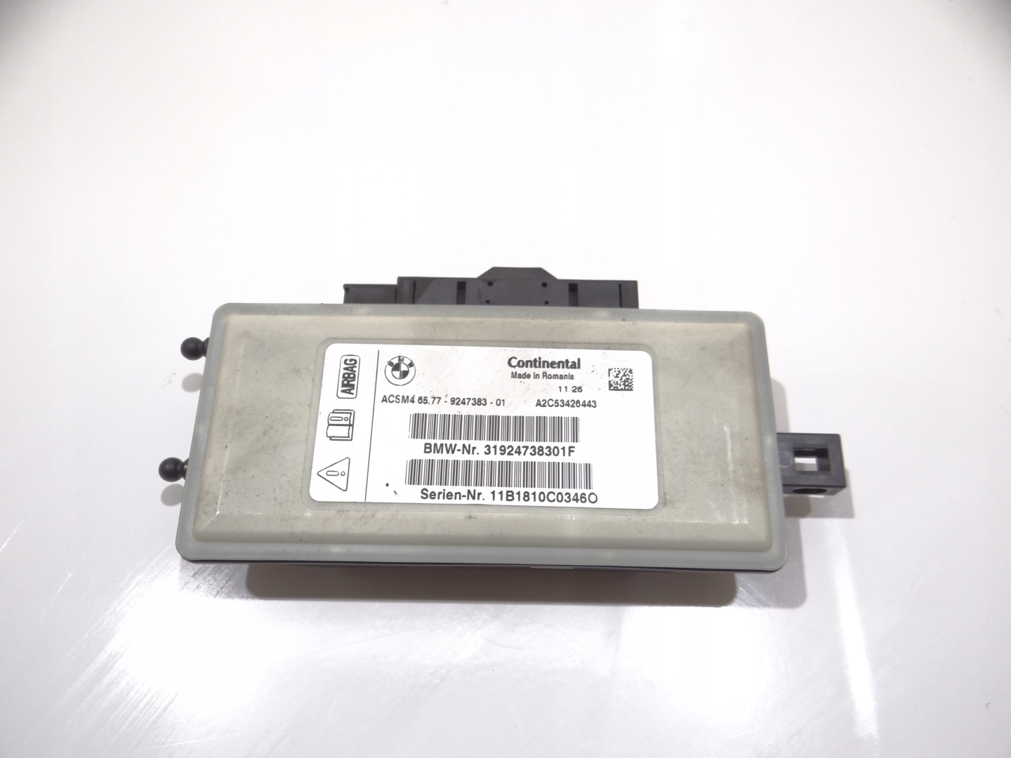 modulo SENSOR airbag POWIETRZNYCH BMW X3 F25 9247383