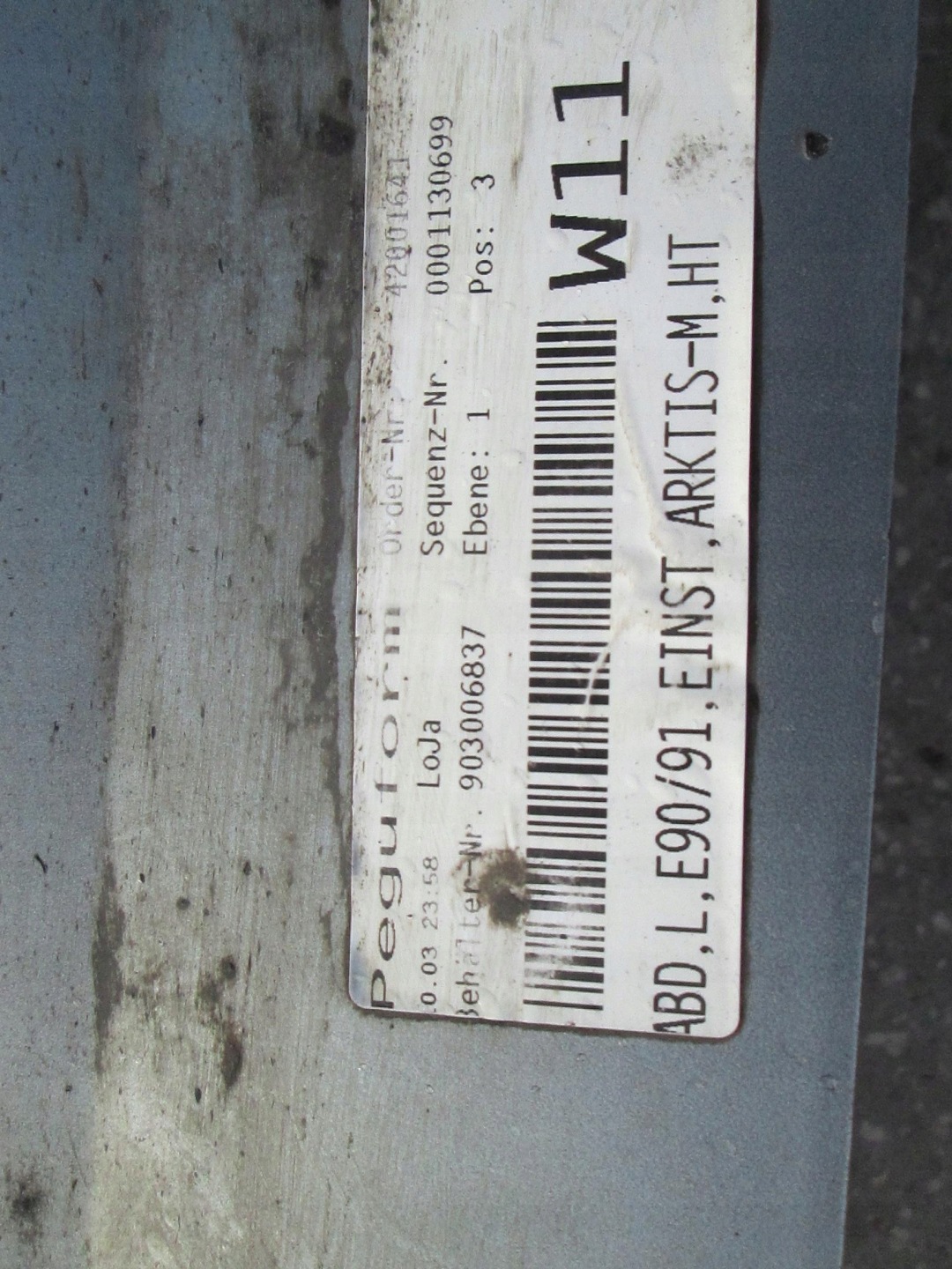 BMW E90 E91 moulding threshold cap left side A34/7 ARKTIS