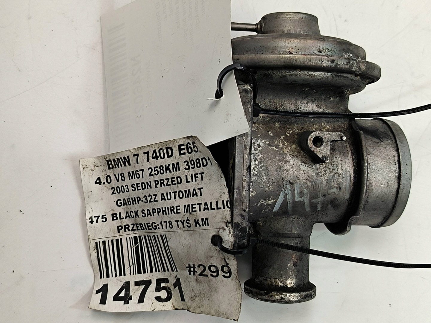EGR valve 78545204 BMW 740 D