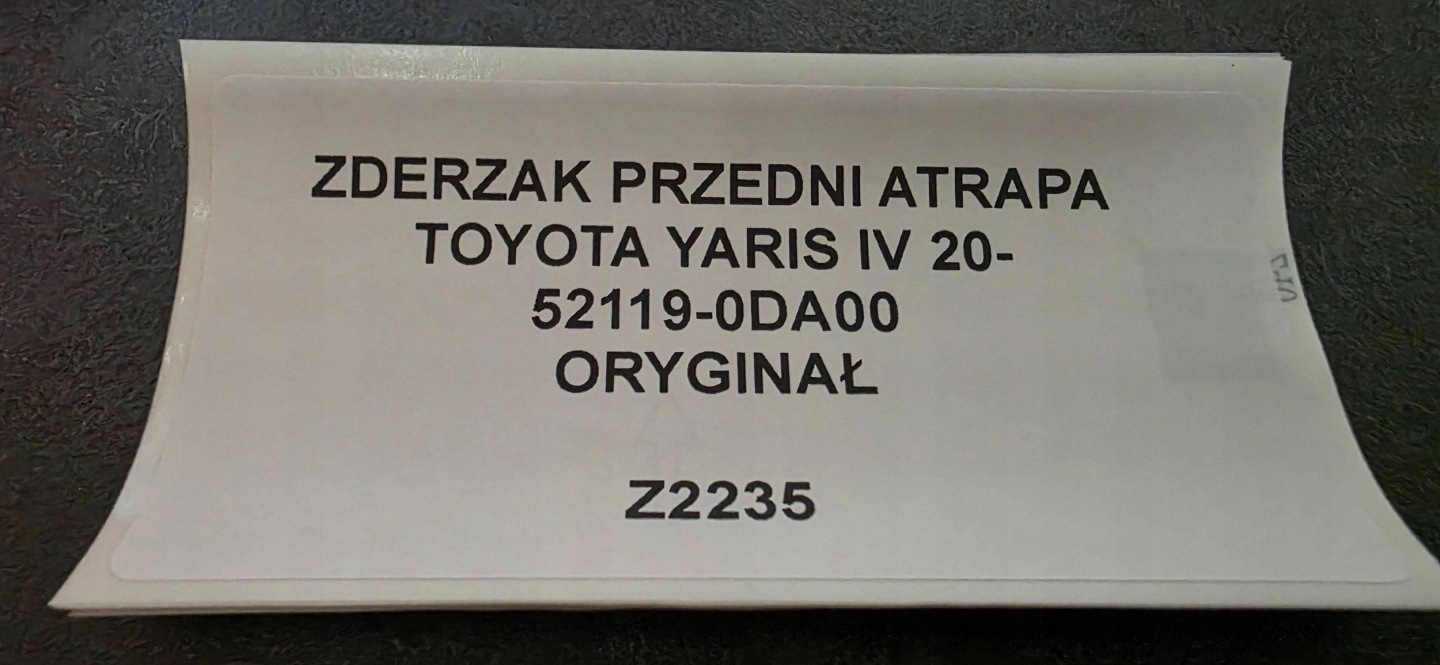 Frontstoßstange vorne Toyota Yaris XP210 521190DA00