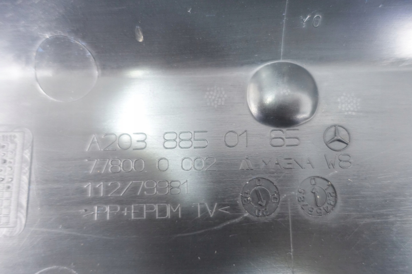 pillar of a bumper front MERCEDES C W203 A203