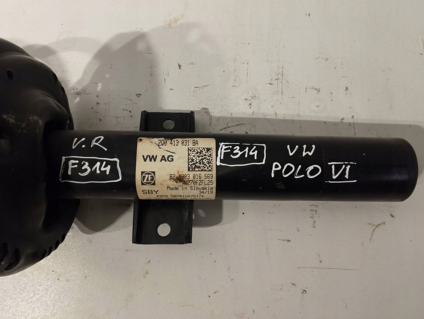 Volkswagen Polo 2G VI shock absorber front 2Q0413031BA (F314)