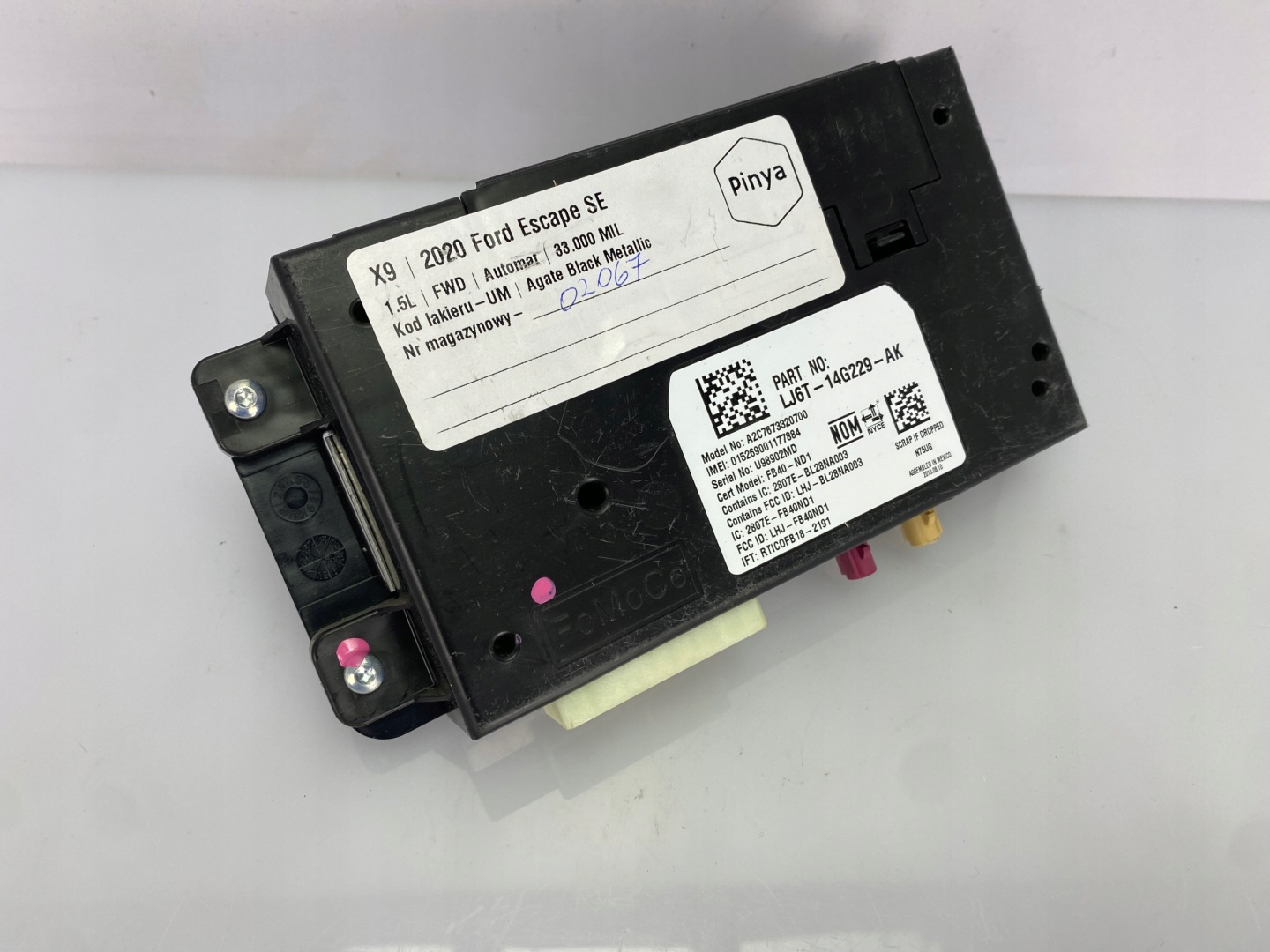 module interfejsu Ford Kuga MK3 Escape 2020+ USA