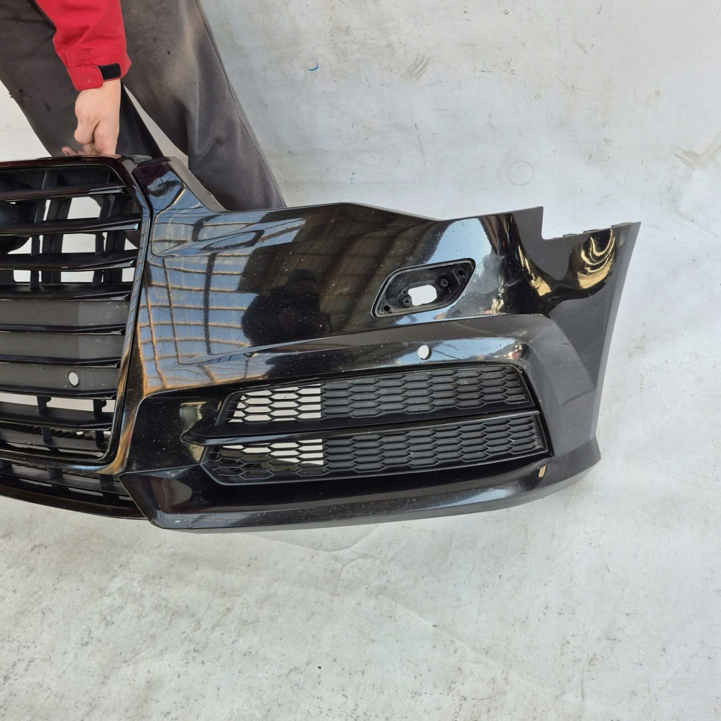 AUDI A6 C7 4G S-LINE LIFT 14-18 bumper front front washer 4XPDC