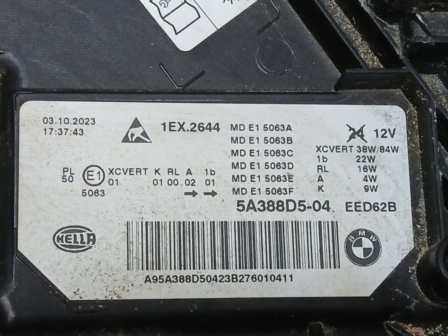 light front left BMW BMW V 5 G30 G31 LIFT LASER A5388D5-04
