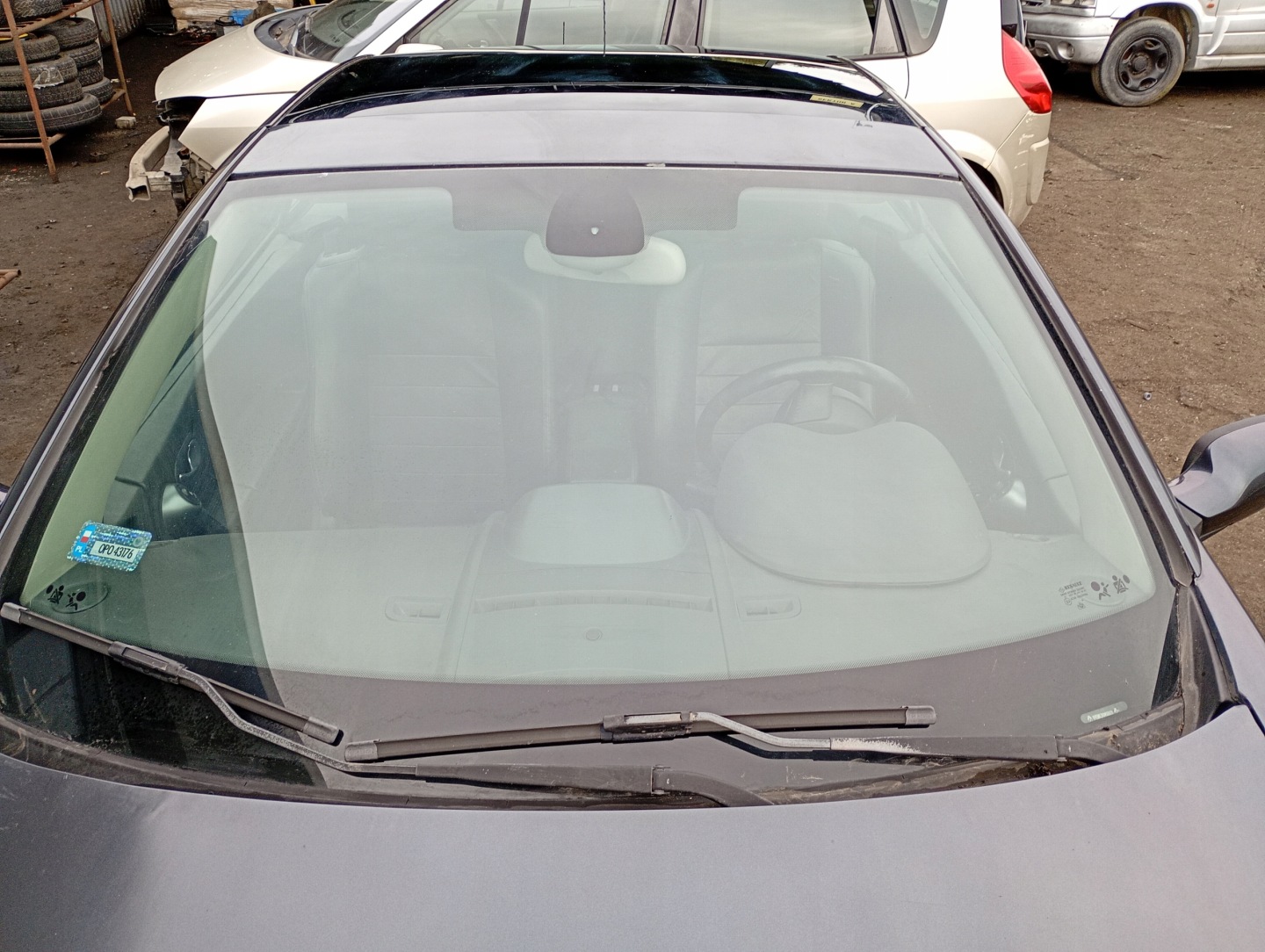 Renault Megane 2 II FL Cabrio 03-09 window front iron front
