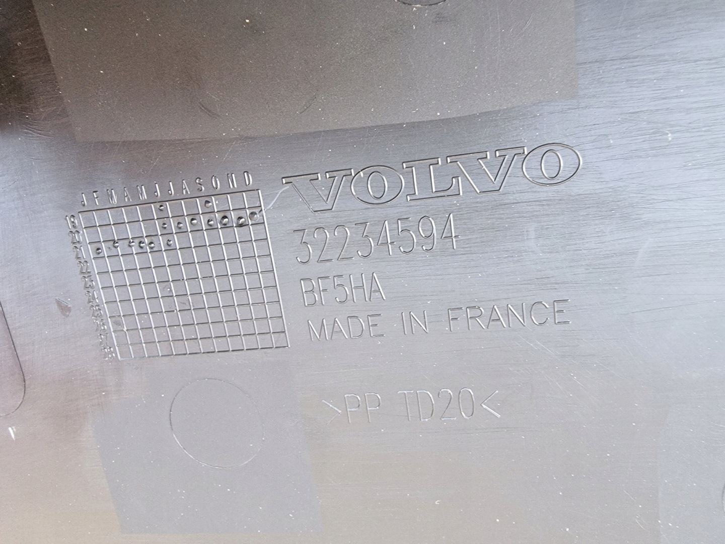 cover covering torpedo VOLVO XC40 RECHARGE